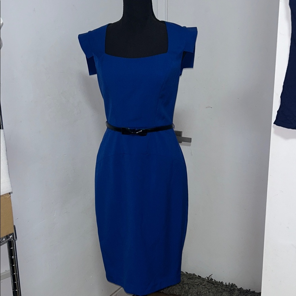 Single Royal Blue Midi Dress